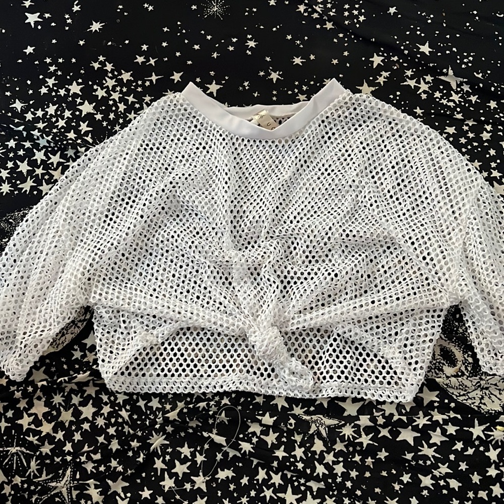 white beach pullover